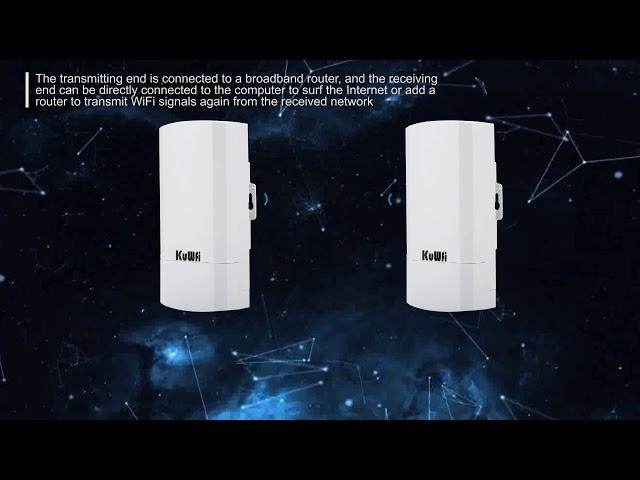 KuWFi Outdoor Point to Point Long Range  wireless bridge