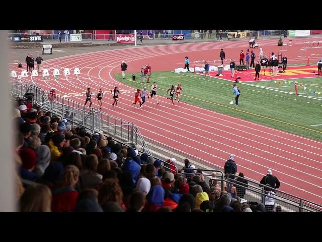 Owen Coutts Washington State  Track championships 2019 100m Final 5th place