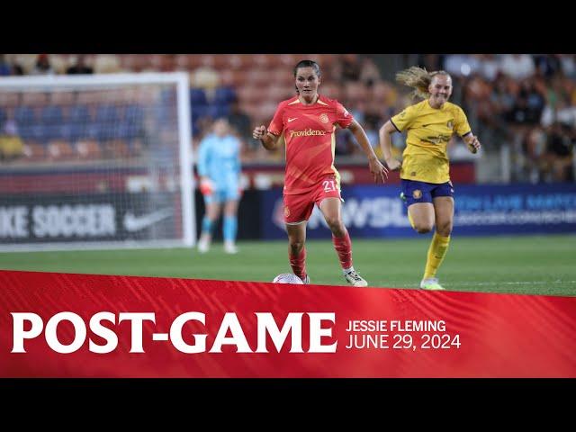 POST-GAME | Jessie Fleming chats with media following Thorns draw at Utah