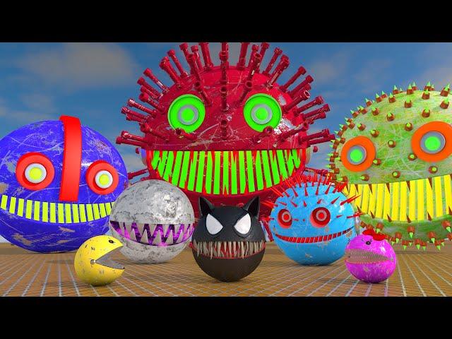 Mini Robot Pacman & Pink Robot Pacman vs Robot Monsters (Remastered Compilation)