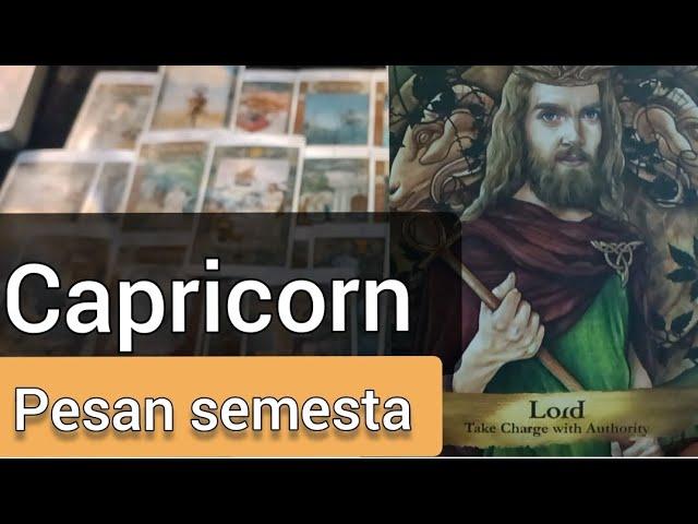 CAPRICORNPESAN APA YANG INGIN SEMESTA SAMPAIKAN KE KAMU