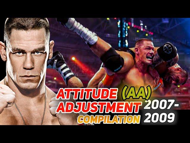 John Cena Attitude Adjustment (AA) Compilation 2007-2009 in WWE