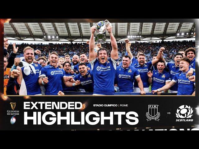 HISTORIC WIN  | EXTENDED HIGHLIGHTS | ITALY V SCOTLAND | 2024 GUINNESS MEN'S SIX NATIONS RUGBY