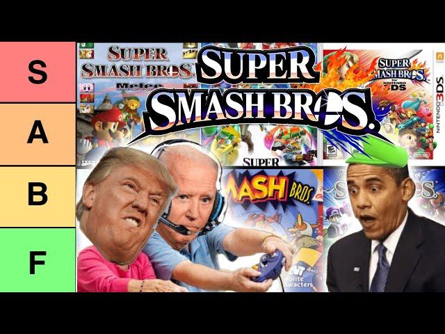 The US Presidents Make A Super Smash Bros. Tier List