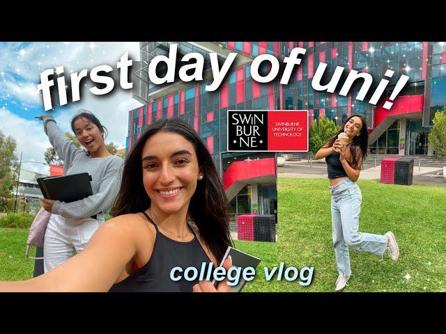 my first day of university!! COLLEGE VLOG | Swinburne University of Technology