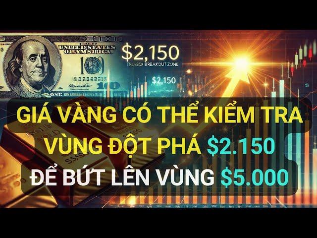 Giá vàng có thể kiểm tra lại vùng đột phá $2.150/oz để bứt phá lên $5.000/oz