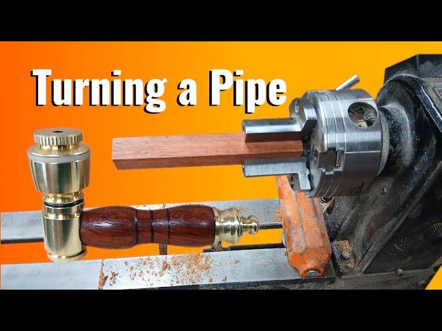Let's Turn a Pipe Kit! #woodturning PSI Woodworking Pipe Kit