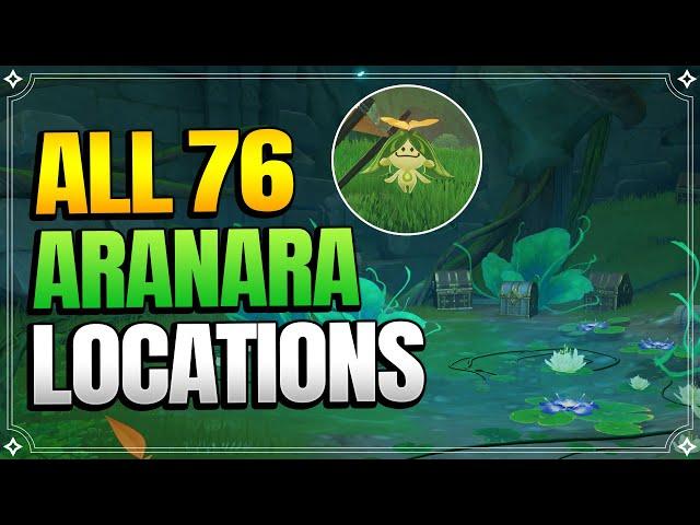 All 76 Aranara Locations - In Depth Follow Along Route -【Genshin Impact】