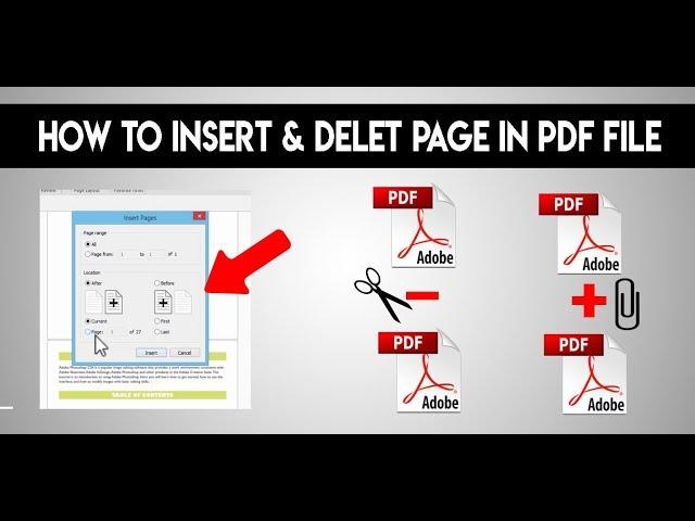 How To Insert and Delete Page From PDF File  in Urdu / hindi 2019