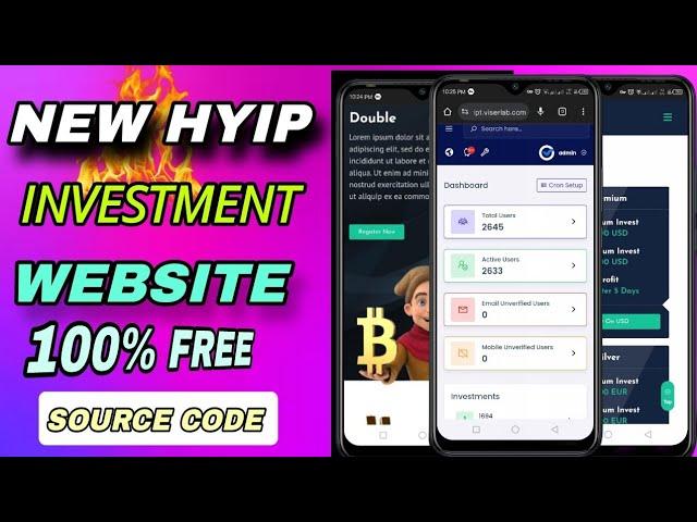 Setup Your Hyip investment Website ll Hyip Lab investment script