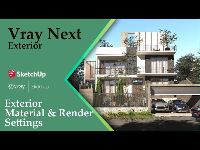 Vray Next For Sketchup Render settings