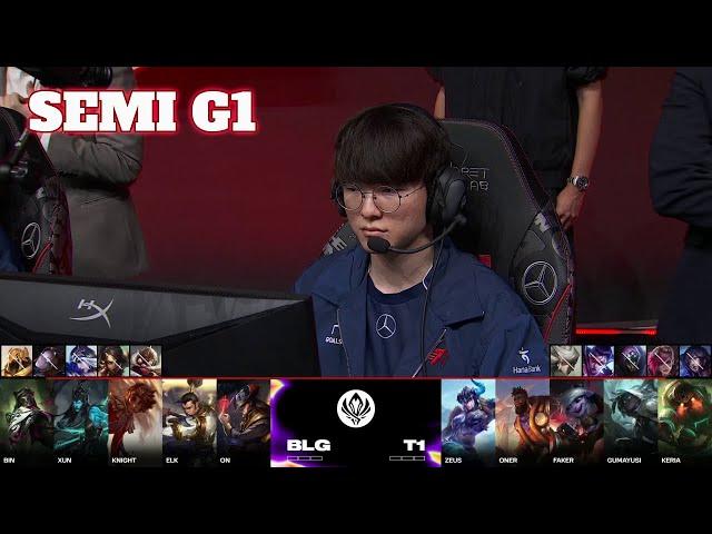 T1 vs BLG - Game 1 | Semi Final LoL MSI 2024 Main Stage | Bilibili Gaming vs T1 G1 full game