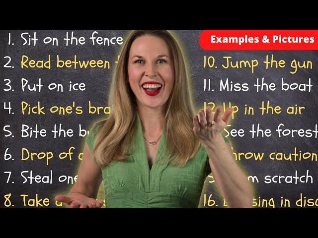 LEARN 150 COMMON IDIOMS To Sound Fluent In English