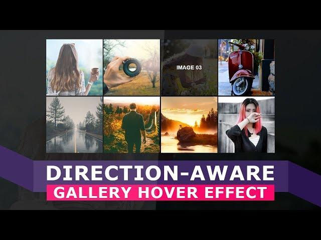 Direction Aware Image Gallery Hover Effects - Simple jQuery Plugin Tutorial