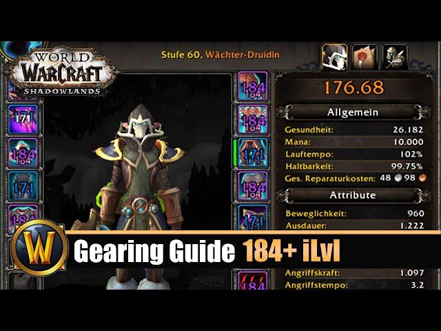 Gearing Guide 184+ iLvl + Tipps & Tricks im Shadowlands Start