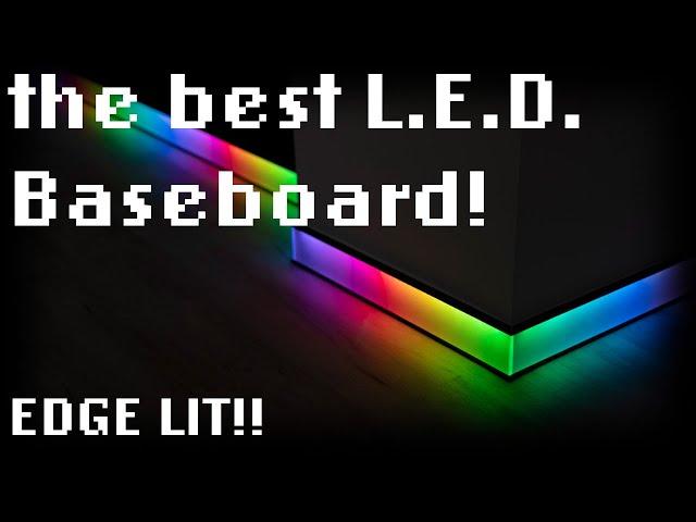 Edge Lit L.E.D. Channel Baseboard/Trim