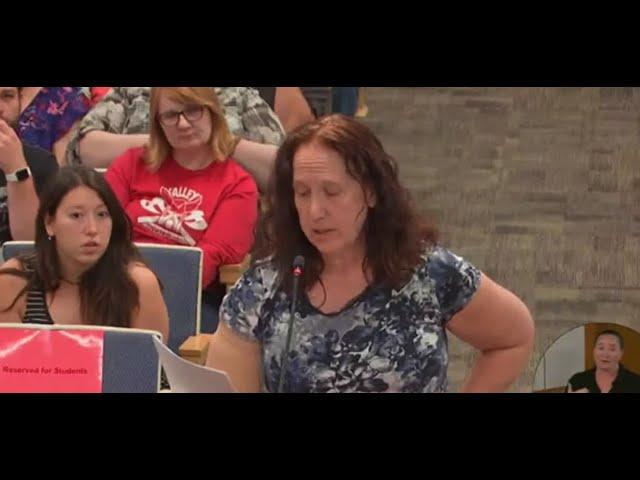 Las Vegas mom confronts school board over explicit assignment