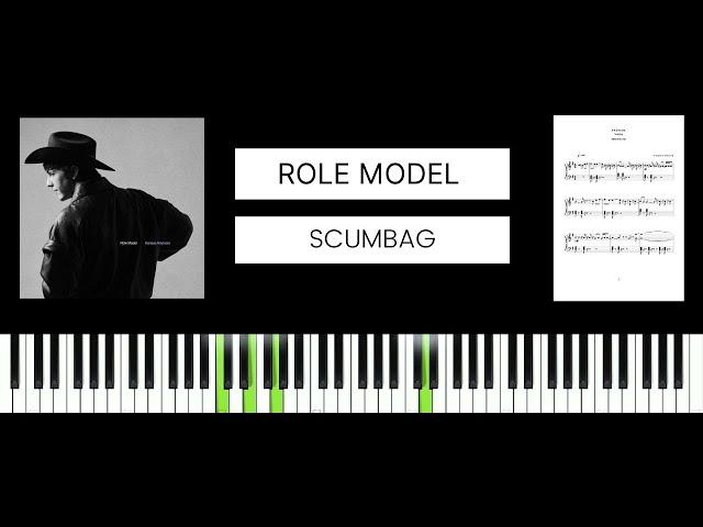 ROLE MODEL - Scumbag (BEST PIANO TUTORIAL & COVER)