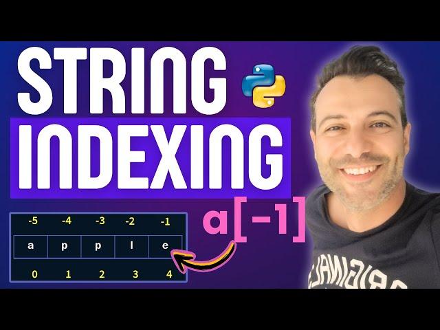 What is String Indexing in Python | Python Tutorial for Absolute Beginners