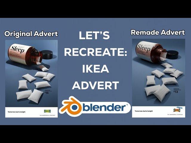 Let's Recreate: IKEA Pillow Advert (Beginners Tutorial)