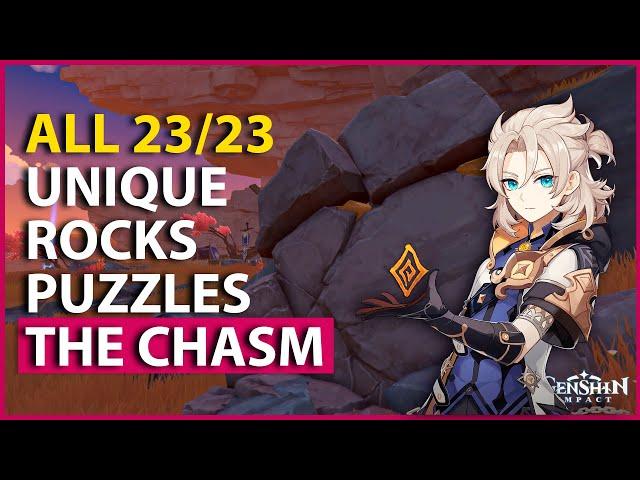 ALL Unique Rocks Puzzles Guide Location The Chasm Genshin Impact 2.6