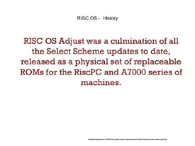 Finally, A New RISC OS Guide