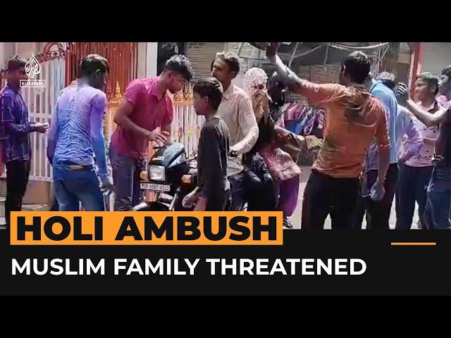 Muslim family assaulted in Holi ambush | #AJshorts