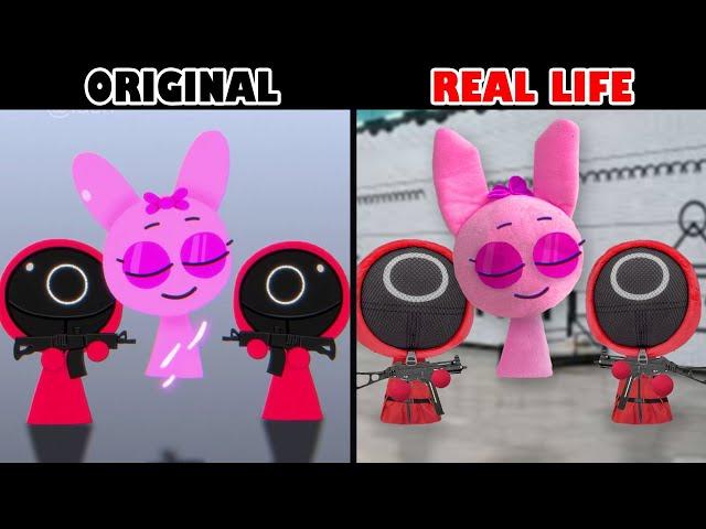 Best TikToks of Incredibox Sprunki:  PINKI Seize the Gun Squid Game 2 | Original vs Plush Toys