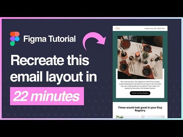 Figma Tutorial: Design a Etsy email template using Emailify