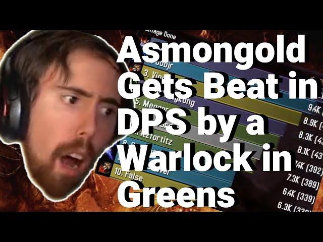 Asmongold Loses in DPS on His Overgeared Warlock in Classic WoW