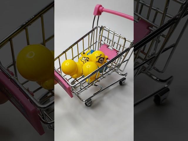 Minions in Push Cart! #meow #funny #cat #meaw #memes #toys #satisfying #squishy #trend #shorts