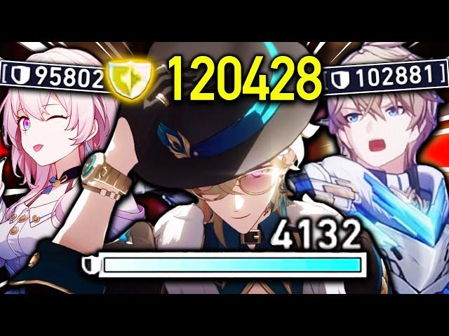 I used the most THICC team with Aventurine and became Unkillable. - Honkai: Star Rail