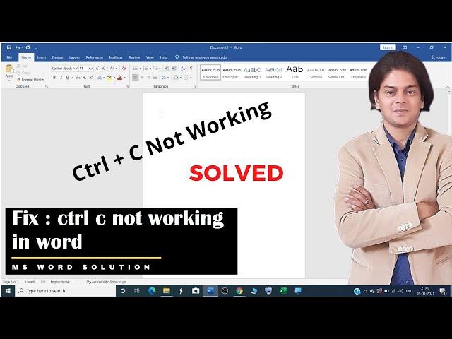 ctrl c not working in word | ctrl c not working | ctrl + c not working