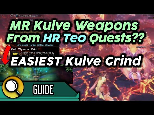 MR Easiest Kulve Taroth Grind - Hunter Helper Abuse (Kulve Materials From High Rank Quests) | MHW IB