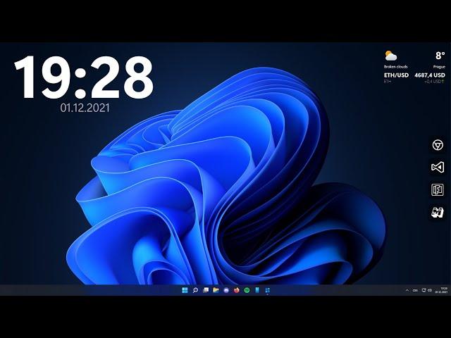 BeWidgets - виджеты для Windows 10 и Windows 11 / Как добавить виджеты на рабочий стол в Windows 11