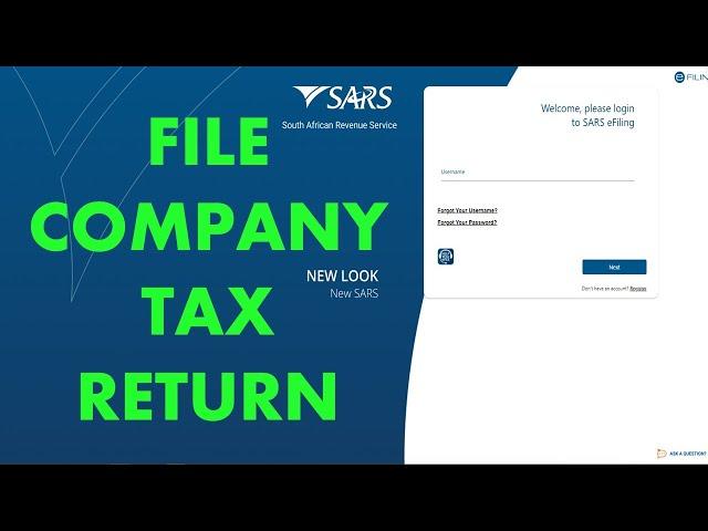 How to file a (nil) company tax return on SARS Efiling