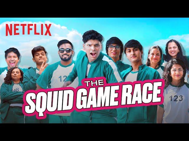 The EPIC Squid Game Race Ft. @TechnoGamerzOfficial  @Mythpat  @souravjvlogs  & More | Netflix