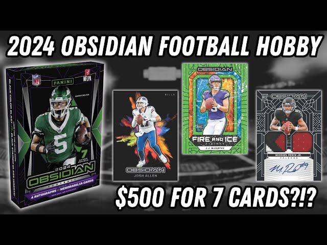 BEAUTIFUL CARDS COME AT A COST! 2024 Panini Obsidian Football Hobby Review!