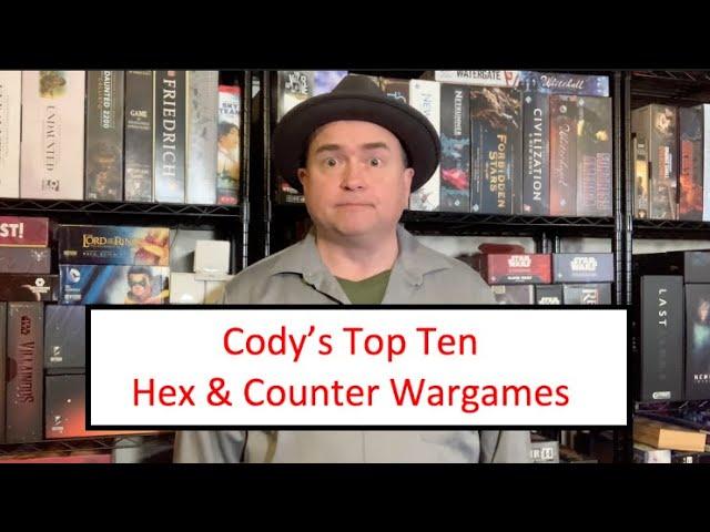 TDG: Cody's Top Ten Hex & Counter Wargames (December 2024)