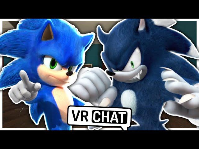 Movie Sonic Meets Sonic The Werehog In VR CHAT!!