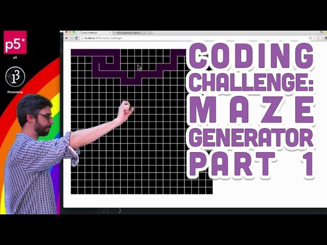 Coding Challenge #10.1: Maze Generator with p5.js - Part 1