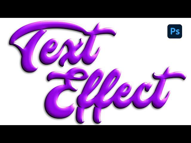 EASY Text Effect in Photoshop ( FOR BEGINNERS)