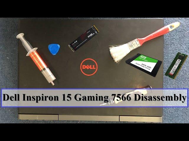 Dell Inspiron 15 Gaming 7566 Disassembly | Thermal Compound Replacement