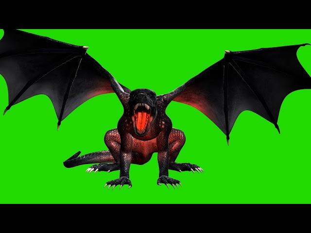 FREE HD Green Screen DRAGON FIRE