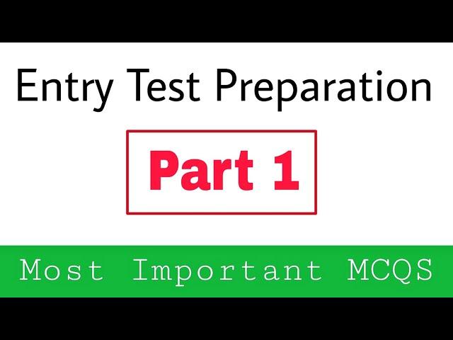 Entry Test Preparation 2023||General Knowledge mcqs For Entry Test