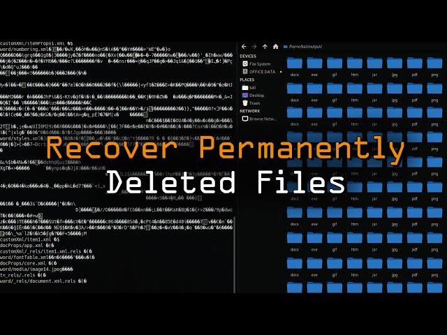 Recover Permanently Deleted Files Using Foremost - Digital Forensics 