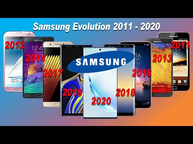 Evolution Samsung Galaxy Note 1 to Note 10 | History of the Galaxy Note 2011 - 2020