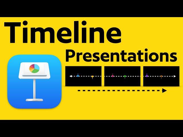 Creating a Timeline Transition on Apple Keynote Presentation