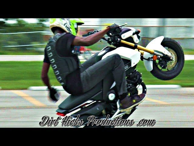 HONDA GROM STUNT SESSION - MATT, DOM & GRAMPION - MSX125 STUNTING - DIRT HICKS PRODUCTIONS