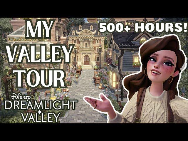 MY ENTIRE VALLEY TOUR!  OVER 500+ HOURS and ONE YEAR of decorating in Disney Dreamlight Valley